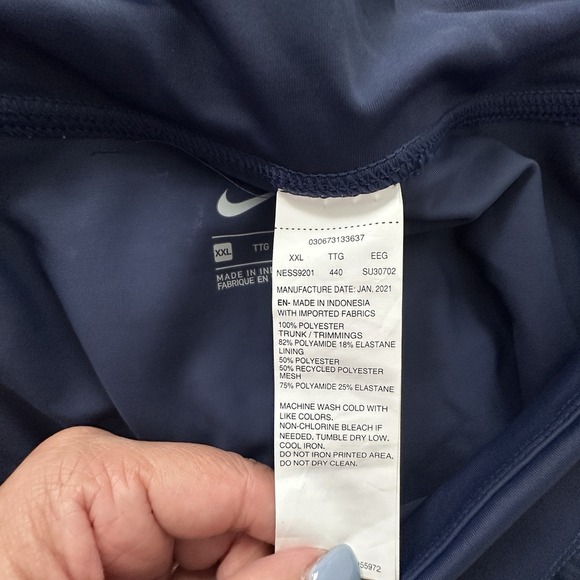 NWT Nike Swim Essential Woman's Boardskirt Midnight Navy XXL Skort Skirt‎ - Picture 11 of 12